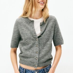 H&M Short Sleeve Cardigan Sweater